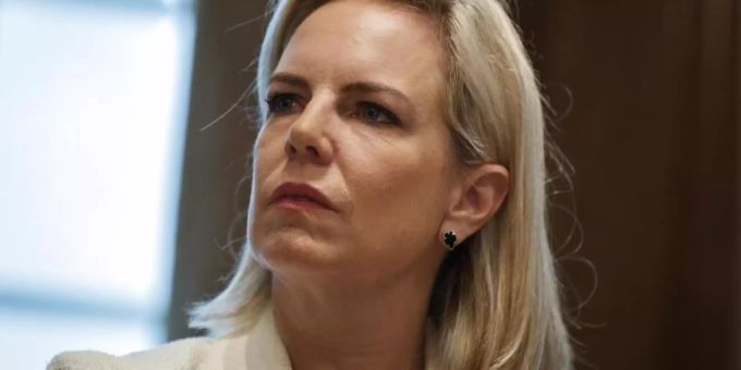 US-Heimatschutzministerin Kirstjen Nielsen verlässt ihren Posten in der Regierung von US-Präsident Trump. Foto: Evan Vucci/AP US-Heimatschutzministerin Kirstjen Nielsen verlässt ihren Posten in der Regierung von US-Präsident Trump. Foto: Evan Vucci/AP