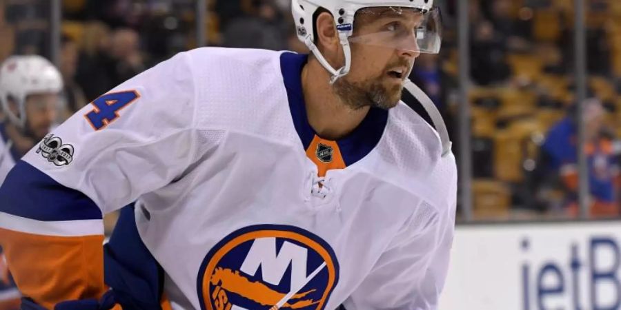 Blieb in der NHL bei den New York Islanders als Backup-Profi ohne Einsätze: Dennis Seidenberg. Foto: Eric Canha/Cal Sport Media/dpa