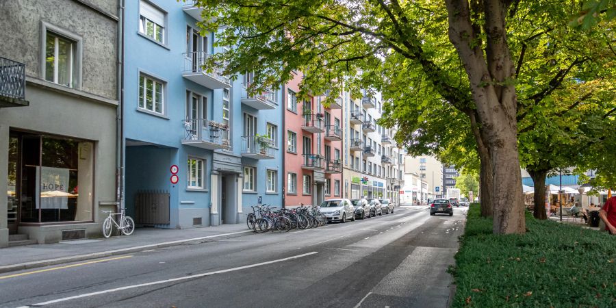 Die Moosstrasse in der Stadt Luzern.