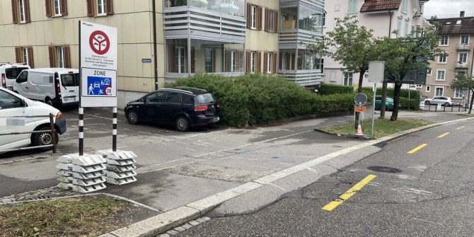 Unfall Splügenstrasse