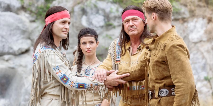 Alexander Klaws, Nadine Menz, Joshy Peters und Bastian Semm sind Teil des Ensembles bei den diesjährigen Karl-May-Festspielen.