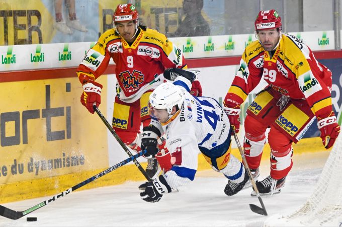 Der EHC Biel bringt den EVZ in der National League zu Fall. EHC Biel National League