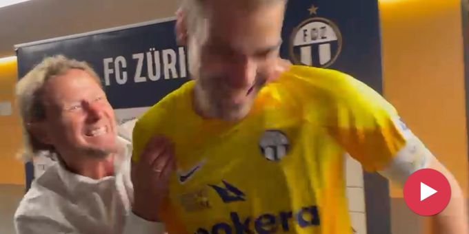 Wilder Trainer-Jubel - So ausgelassen feiert der FCZ seinen Derby-Sieg!