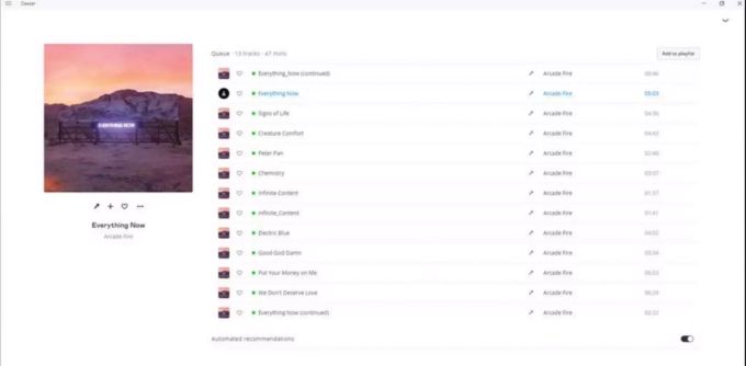 Deezer hat Apps für TV, Desktop-Geräte und Smartphones. Deezer