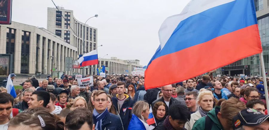 Demonstrationen in Moskau