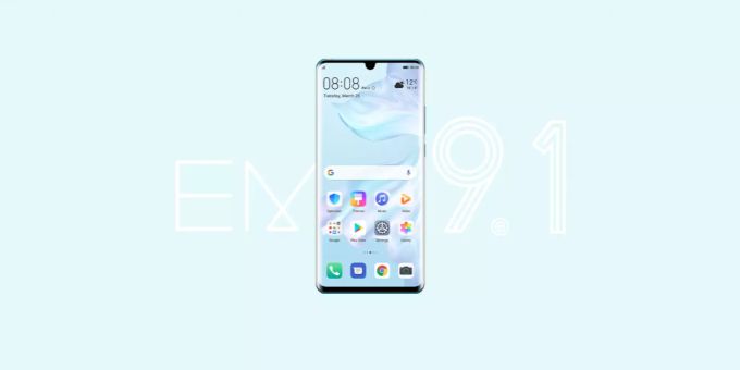 Ein Samrtphone mit Huawei Emui 9.1. Huawei Emui