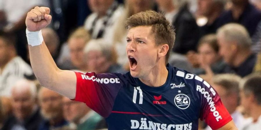 Holte sechs Treffer für die SG Flensburg-Handewitt gegen Elverum: Kapitän Lasse Svan. Foto: Benjamin Nolte