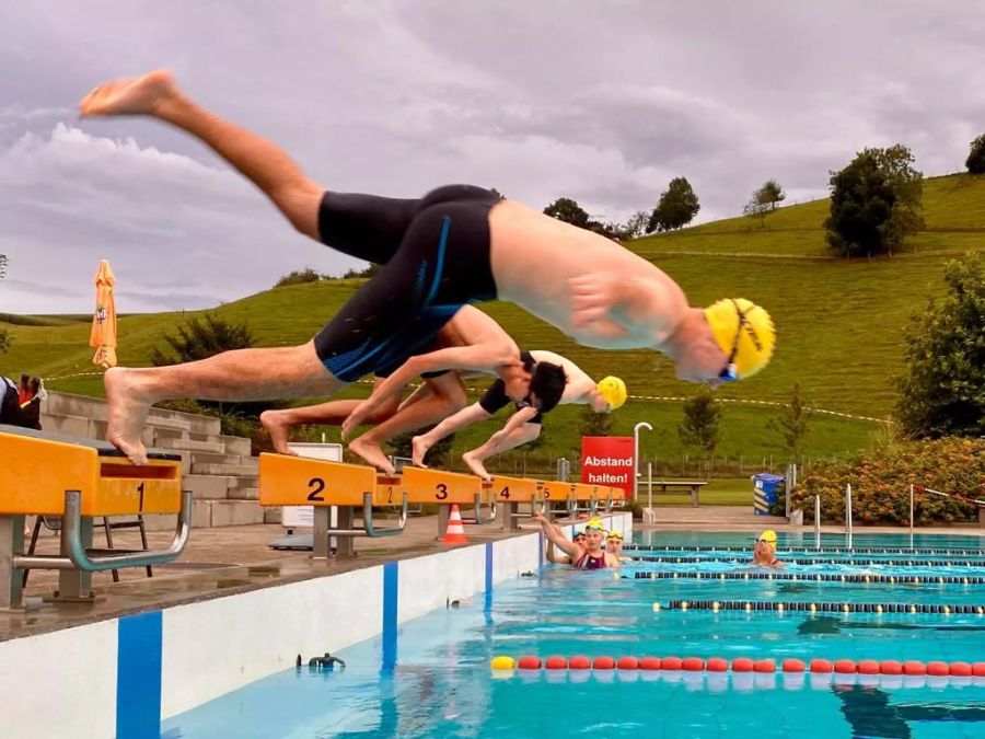 Training des Schwimmklubs Worb.