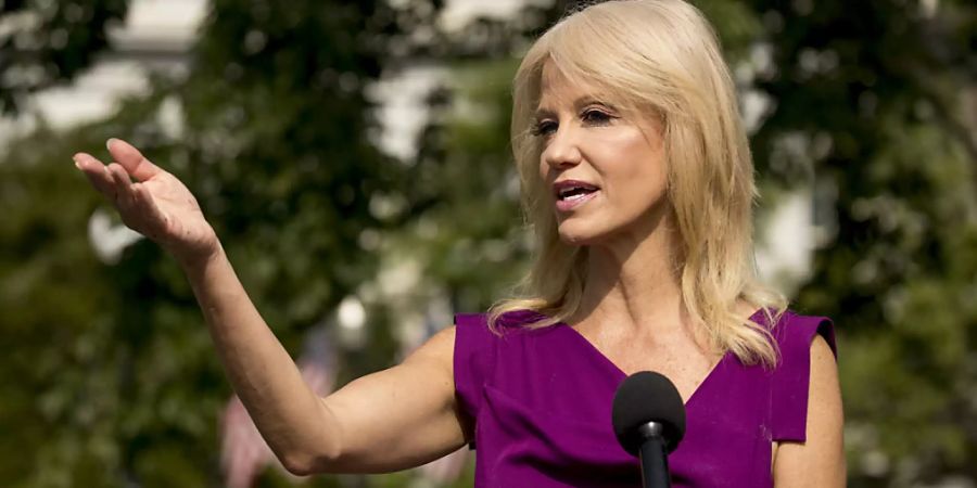 ARCHIV - Kellyanne Conway, die frühere hochrangige Beraterin von US-Präsident Donald Trump, hat sich mit dem Coronavirus angesteckt. Foto: Andrew Harnik/AP/dpa