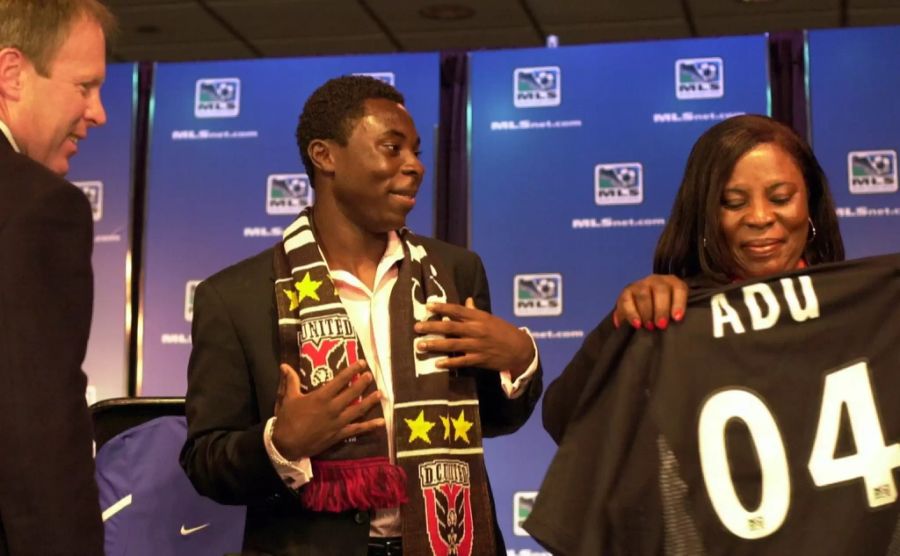 Von DC United wird Freddy Adu 2004 gedraftet.