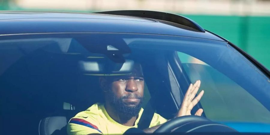 Samuel Umtiti vom FC Barcelona wurde positiv auf das Coronavirus getestet. Foto: Gerard Franco/DAX via ZUMA Wire/dpa