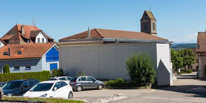 Gemeindehaus und Marienkirche. - Oberbuchsiten Gemeindehaus und Marienkirche. - Oberbuchsiten