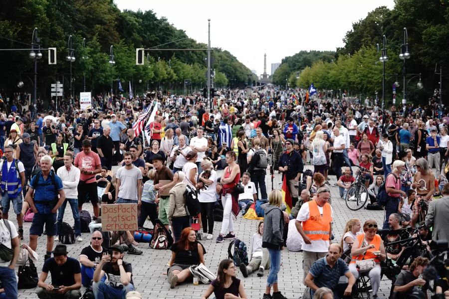 Protest gegen Corona-Massnahmen Berlin