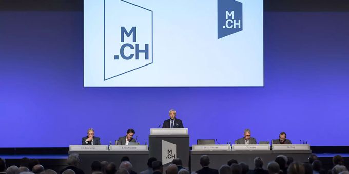 Die Führungsriege der MCH Group bei einer ausserordentlichen Generalversammlung am 29. Januar 2020. (Symbolbild) Murdoch MCH Aktionäre