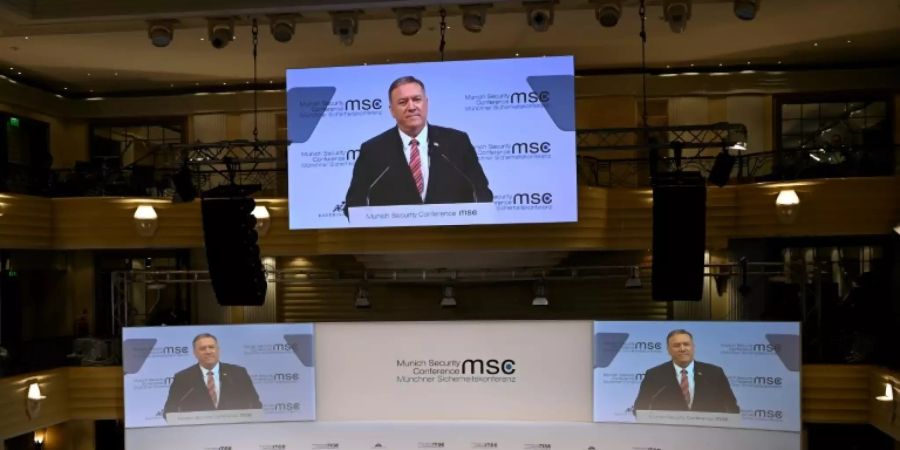 Pompeo bei der Münchner Sicherheitskonferenz