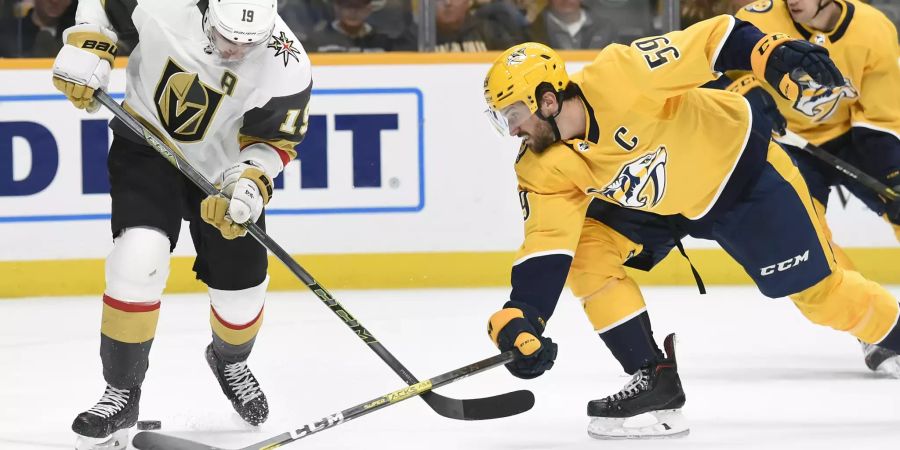 Roman Josi (59) verliert mit den Nashville Predators gegen die Vegas Golden Knights mit 0:3.