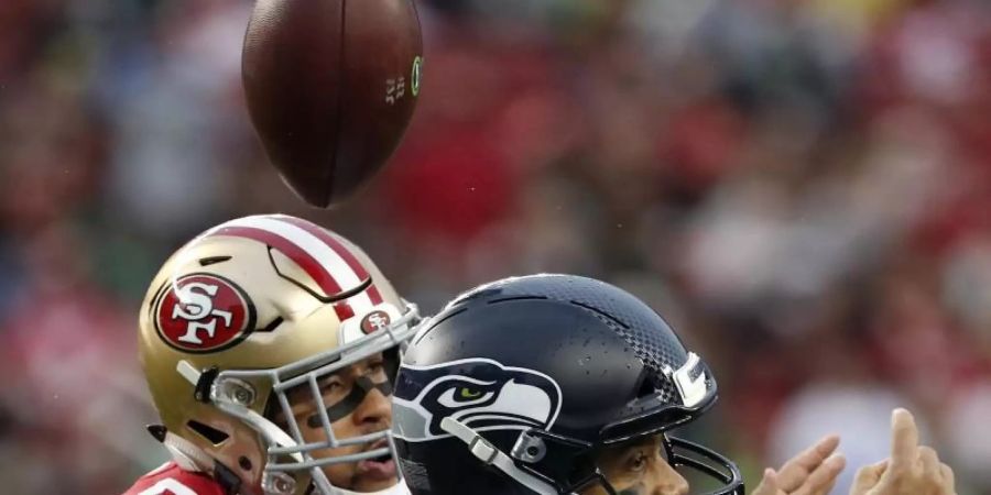 Mark Nzeocha spielt in der NFL für die San Francisco 49ers. Foto: Tony Avelar/AP/dpa