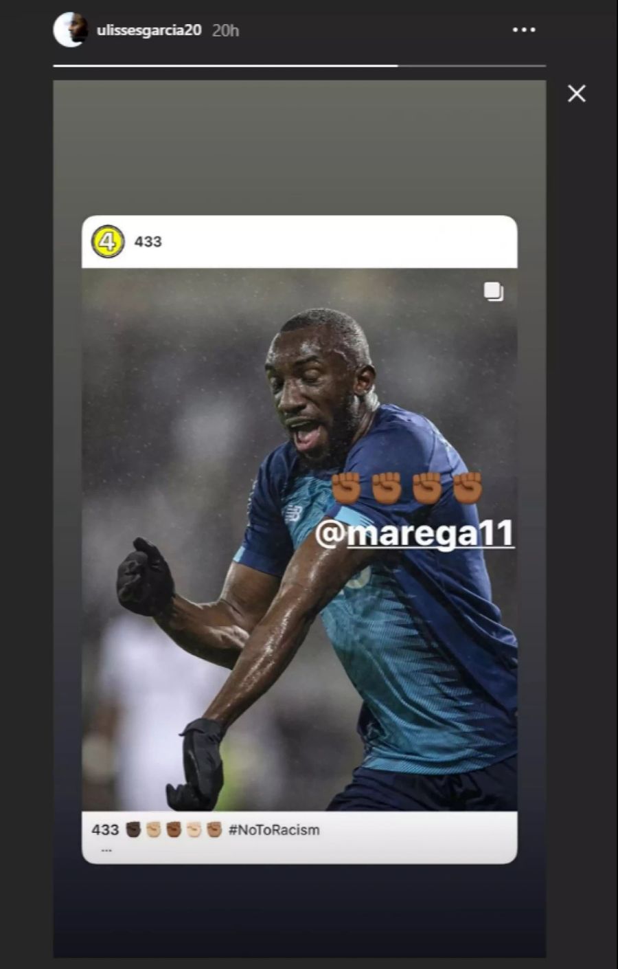 Auch Ulisses Garcia stellt sich auf die Seite von Moussa Marega.