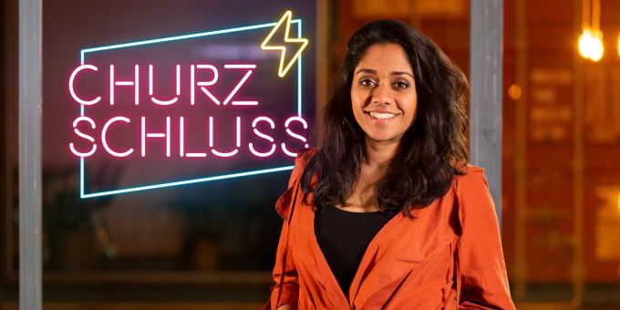 neues Talkformat «Churzschluss» mit Tama Vakeesan Tama Vakeesan