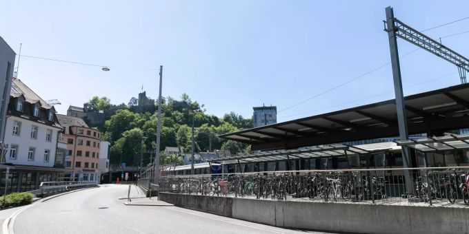 Der Velopark beim Bahnhof in Baden. Der Velopark beim Bahnhof in Baden.