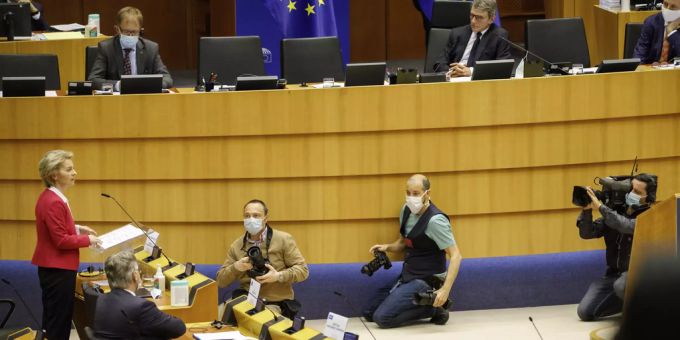 Ursula von der Leyen im EU-Parlament europäisches parlament