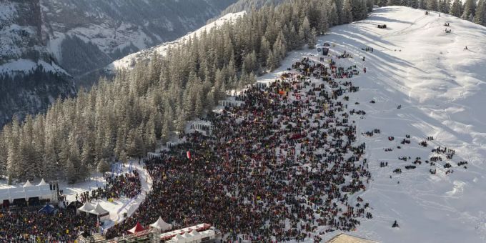 Bisher war die Lauberhorn-Abfahrt die längste Weltcup-Strecke der Welt. (Archivbild) abfahrt