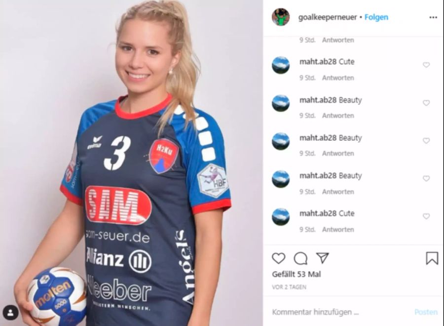 Die 19-Jährige spielt in der 2. Frauen-Bundesliga für die SG Herrenberg.