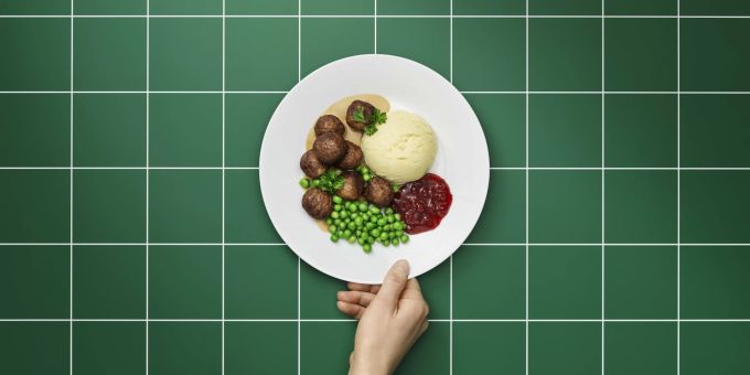 Das neue Fleischbällchen von IKEA ist vegan. Vegan Fleischbällchen