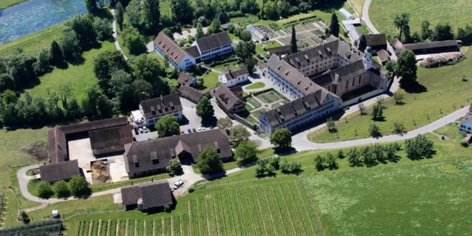 Luftaufnahme des Kloster Fahr