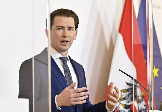 Der österreichische Bundeskanzler Sebastian Kurz. Virus Outbreak Austria