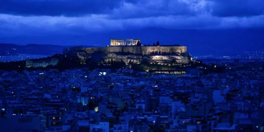 Blick auf die Akropolis in Athen