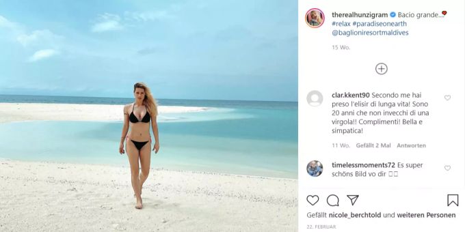 Corona verändert die Welt und wohl auch das Badeverhalten von Michelle Hunziker. Diese Bilder gehören wohl der Vergangenheit an... Michelle Hunziker