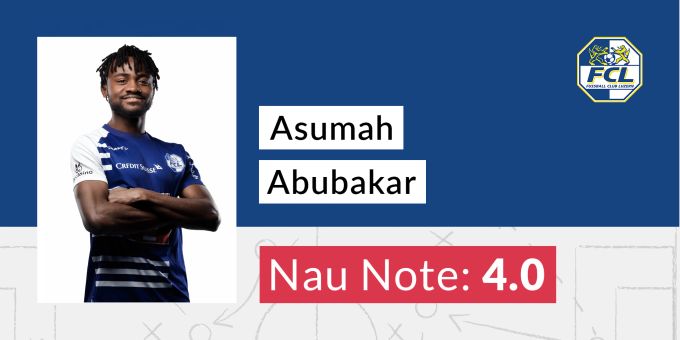 Die Nau.ch-Note für Asumah Abubakar vom FC Luzern. FC Luzern