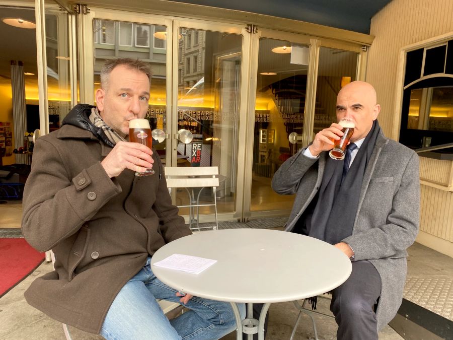 Bier Alain Berset Terrasse