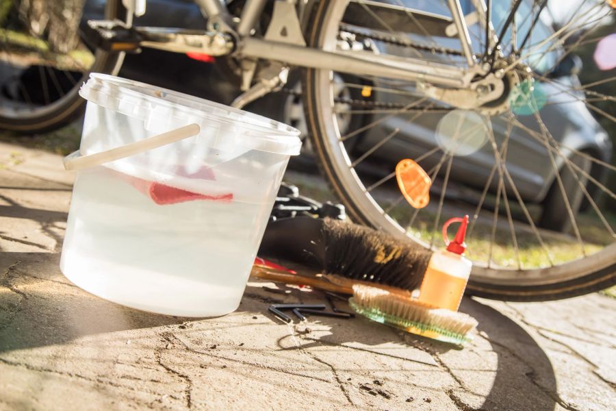 Eimer Wasser Velo Bürsten Werkzeug