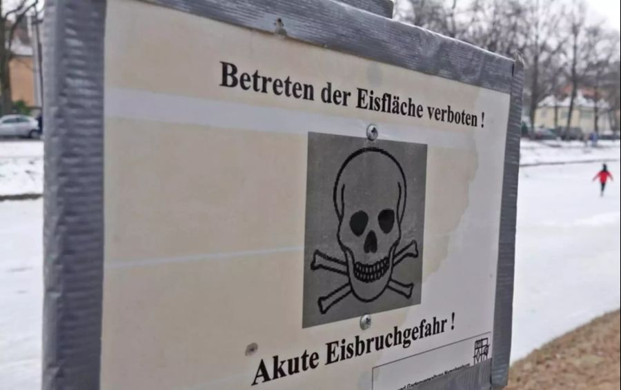 Die Schlösserverwaltung warnte vor der Eisbruchgefahr.