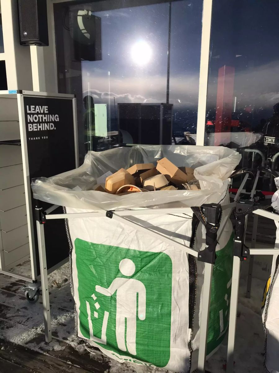 Diverse Beizen auf dem Berg bieten Take-away-Food an.