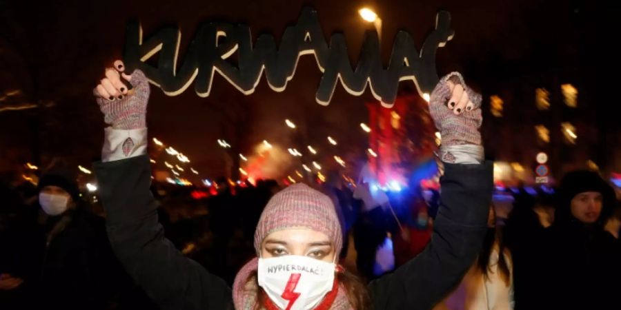 Demonstration in Warschau