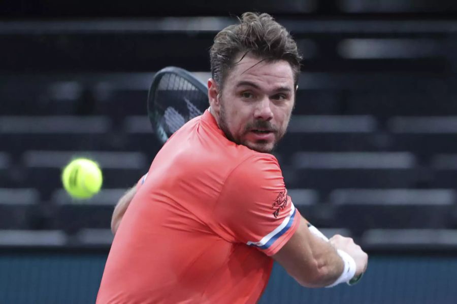 Stan Wawrinka gewinnt in Paris-Bercy in Runde zwei.