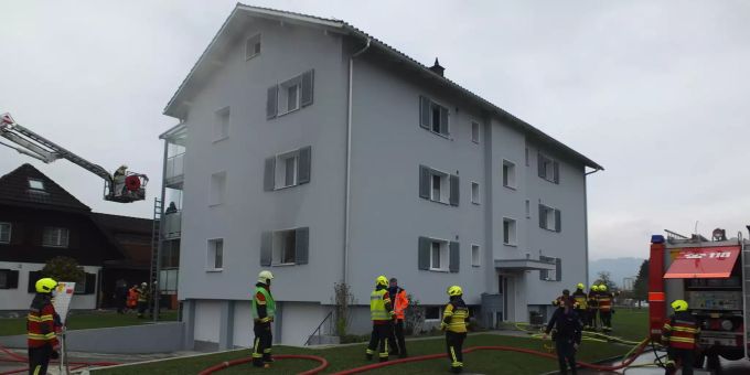 Brand in Wohnung. Brand in Wohnung