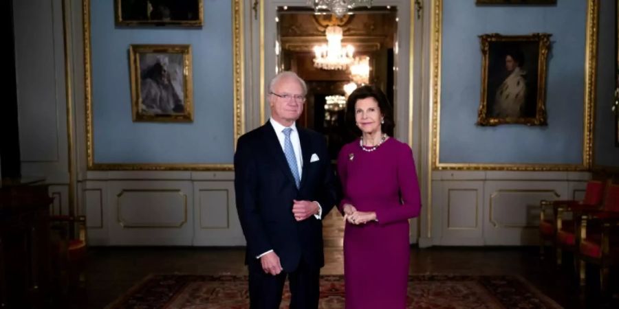 König Carl XVI. Gustaf und Königin Silivia im Dezember