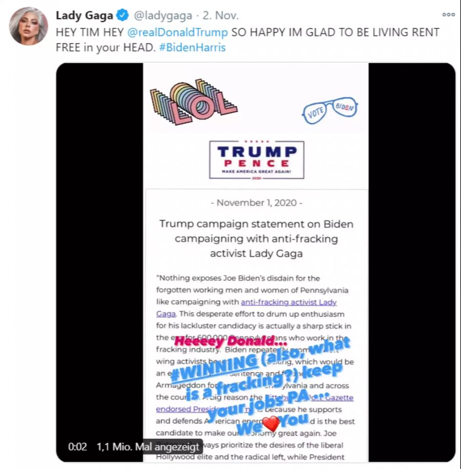 Trump lady Gaga