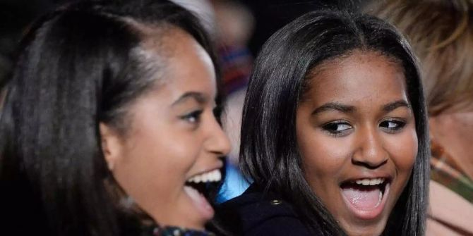 malia und sasha michelle obama