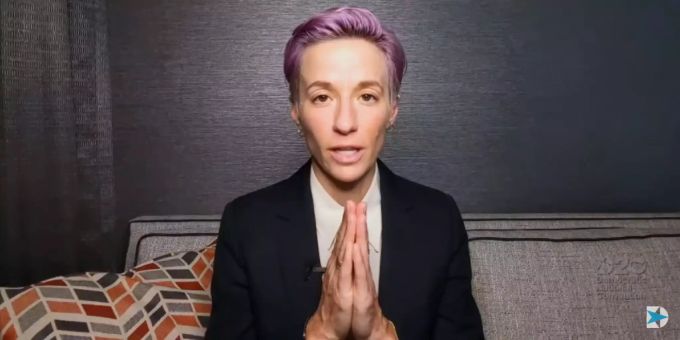 US-Fussballerin Megan Rapinoe kann nicht fassen, was in der Nacht auf Donnerstag passierte. Megan Rapinoe
