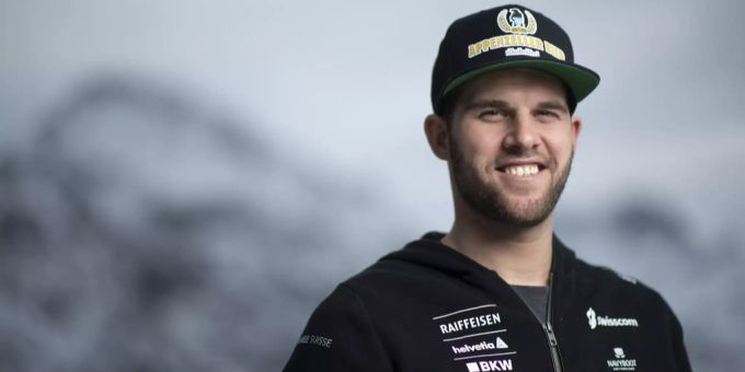 Marc Bischofberger vom Schweizer Skicross Team posiert im Rahmen eines Medientreffens für ein Portrait. marc bischofberger