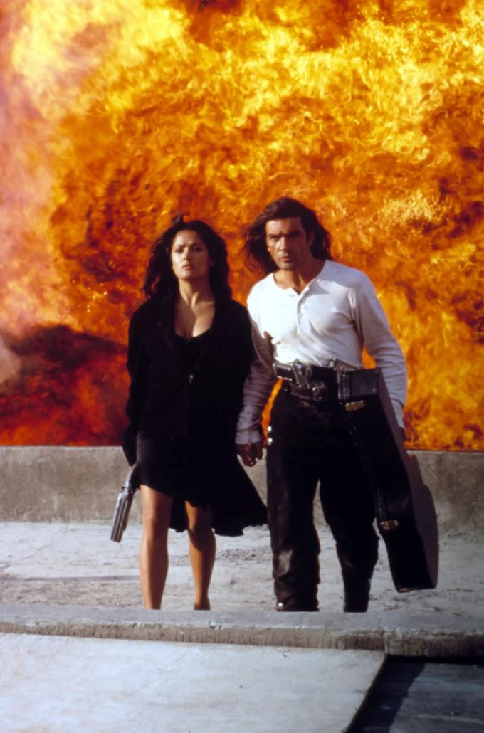 Salma Hayek an der Seite von Antonio Banderas im Film «Desperado». Salma Hayek Antonio Banderas