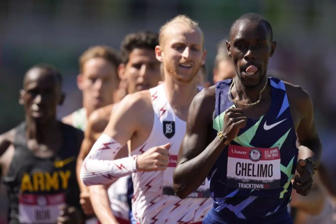 Paul Chelimo (vorne) gewinnt an den Spielen 2016 Silber über 5000 Meter. An Olympia 2021 tritt er erneut an. Paul Chelimo