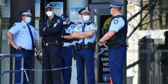 Polizisten in Sydney. (Symbolbild) Polizei