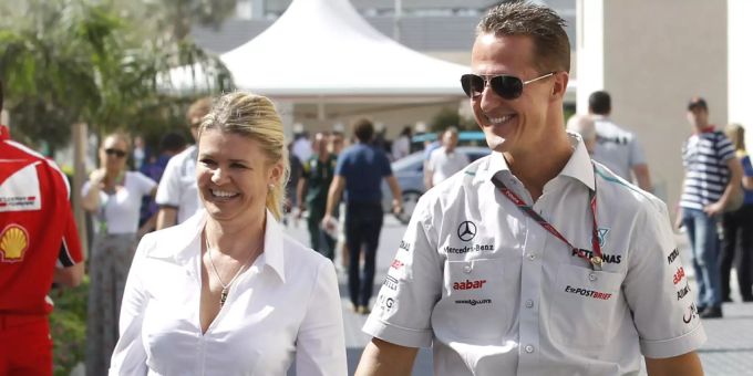 Ein Bild aus vergangenen Tagen: Michael Schumacher (r.) mit seiner Ehefrau Corinna (l.). Michael Schumacher