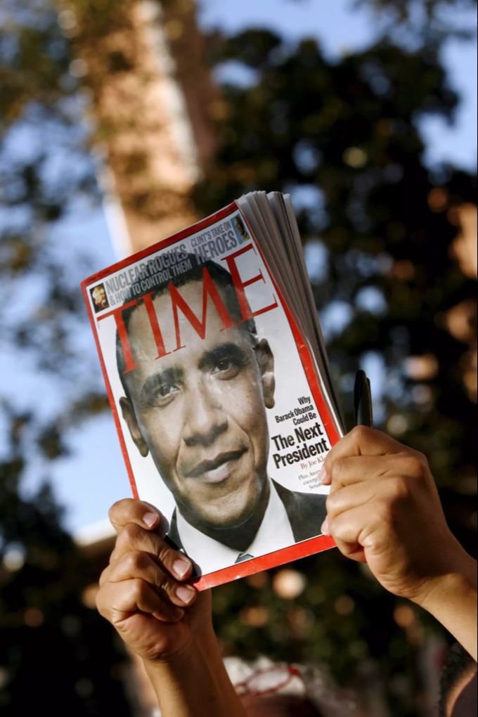 Das Time Magazin sah bereits 2006 in Barack Obama einen Präsidenten. barack obama